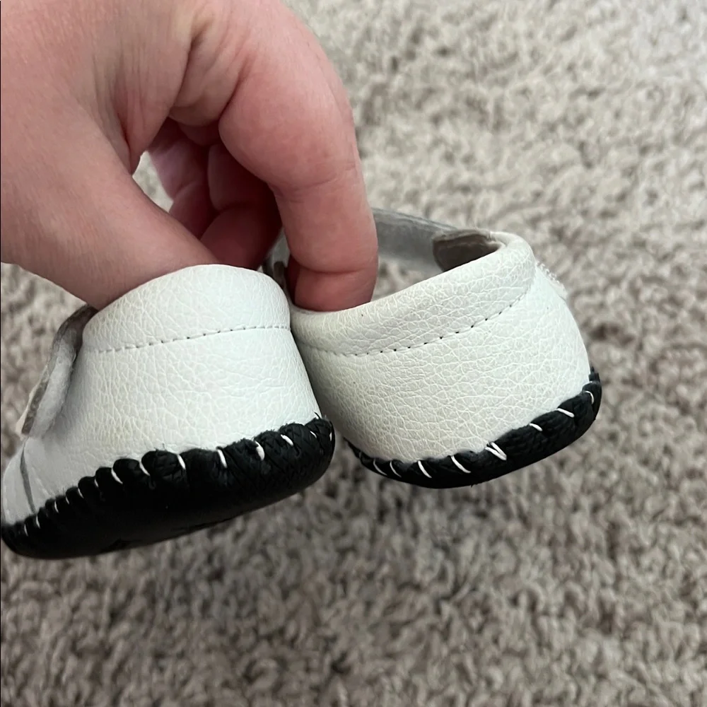 Pediped White Mary Jane Infant Baby Walker Sandals
